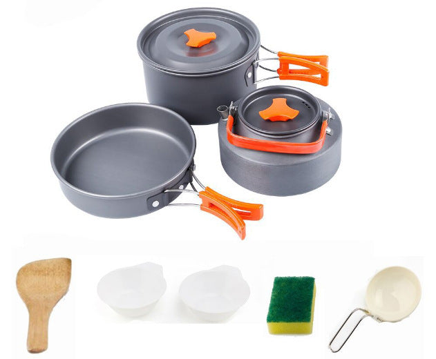Camping Mess Kit - Outdoor Portable Cookware
