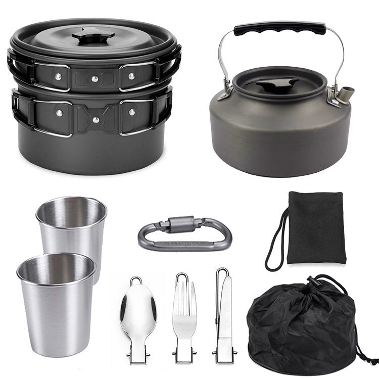 Camping Mess Kit - Outdoor Portable Cookware