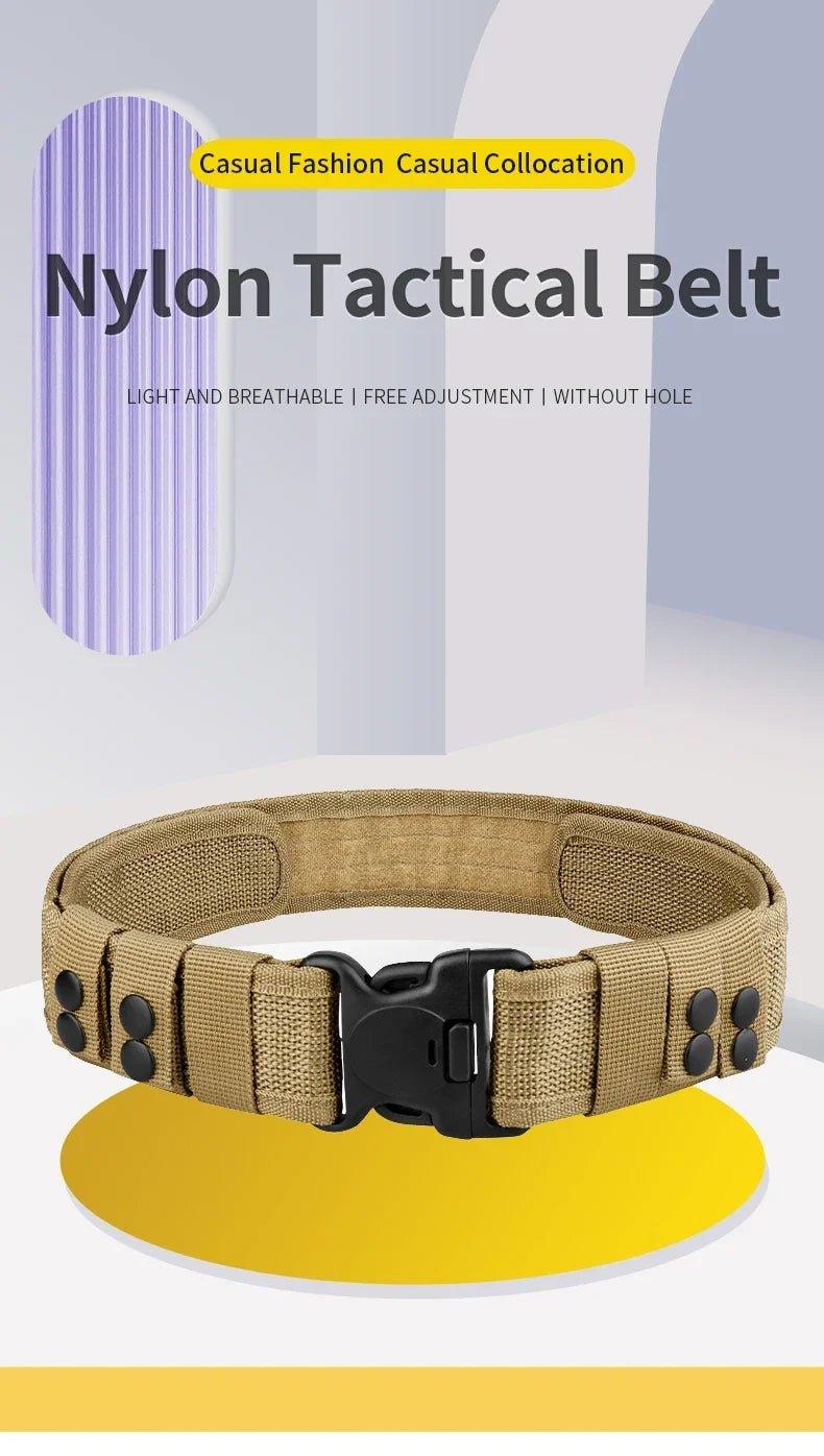 Quick Release Tactical Belt - Combat Belt for Outdoor Activities