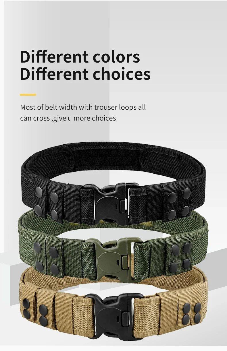 Quick Release Tactical Belt - Combat Belt for Outdoor Activities