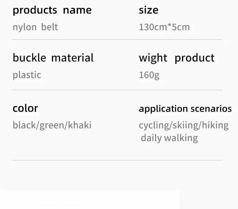 Quick Release Tactical Belt - Combat Belt for Outdoor Activities