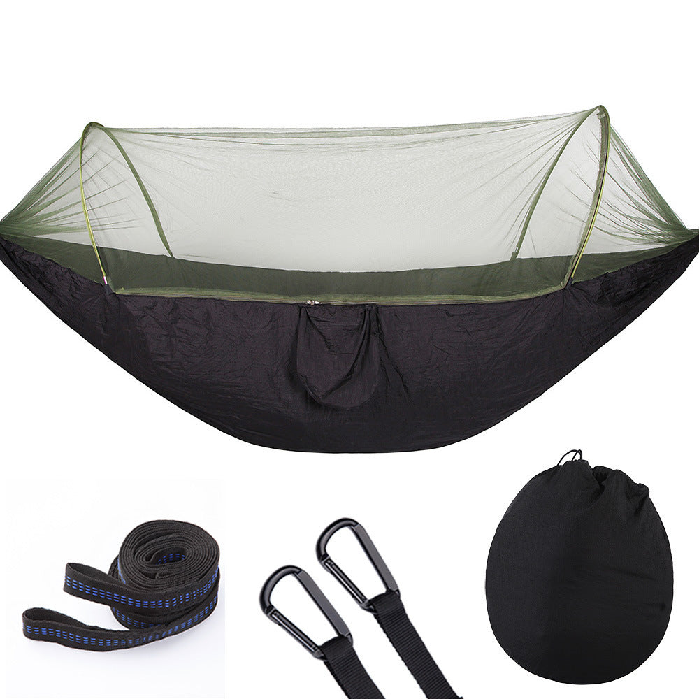 Zipper Open Hammock - With Mosquito Net