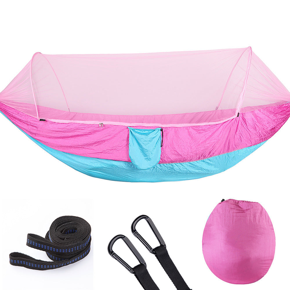 Zipper Open Hammock - With Mosquito Net