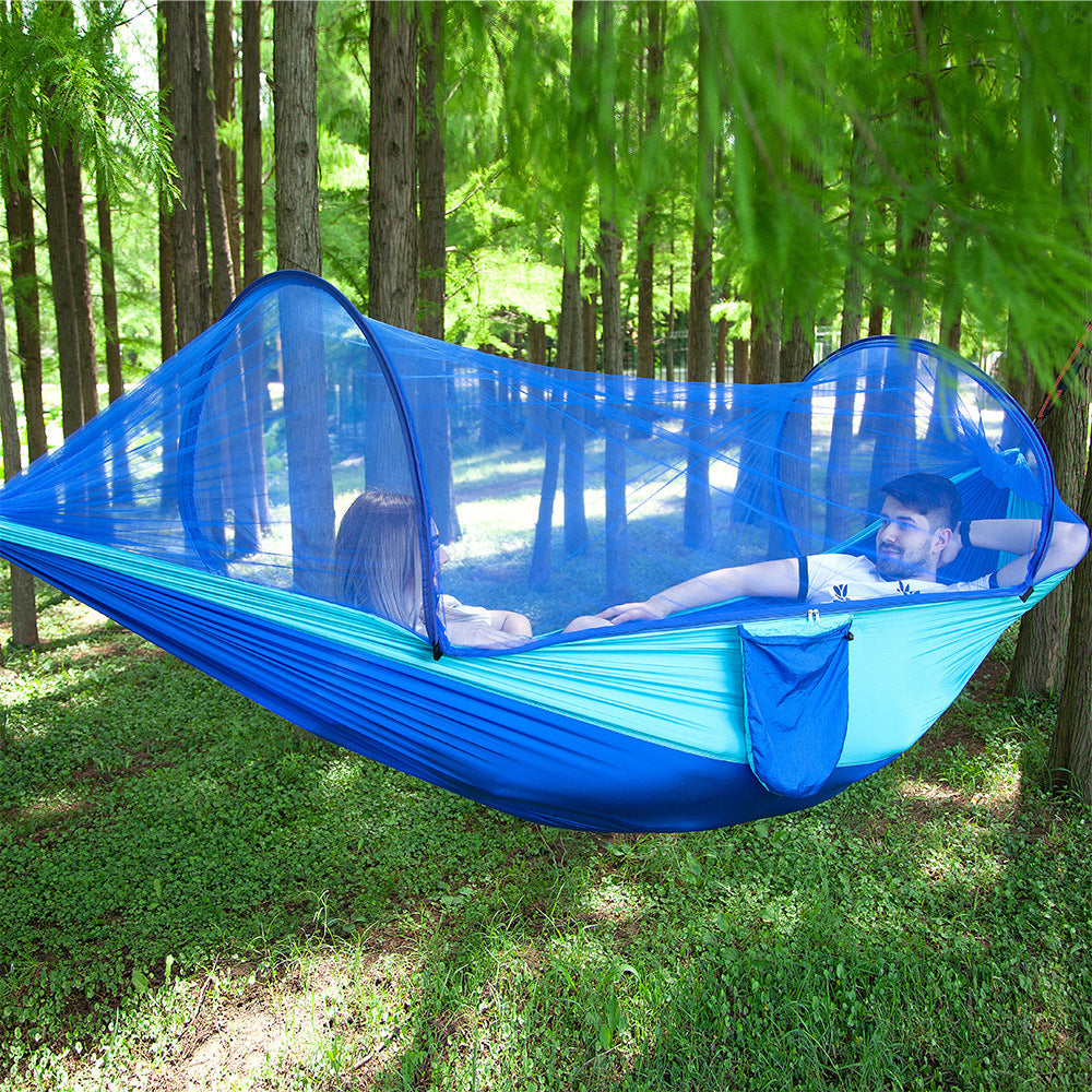 Zipper Open Hammock - With Mosquito Net