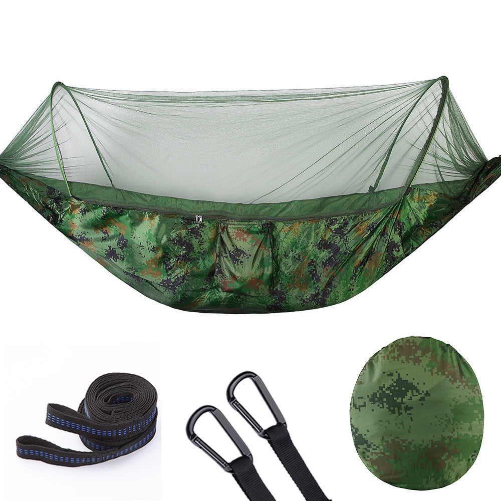 Zipper Open Hammock - With Mosquito Net