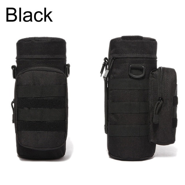 Outdoor Water Bottle Pouch - Tactical Molle Kettle Case