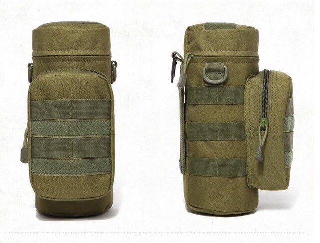 Outdoor Water Bottle Pouch - Tactical Molle Kettle Case