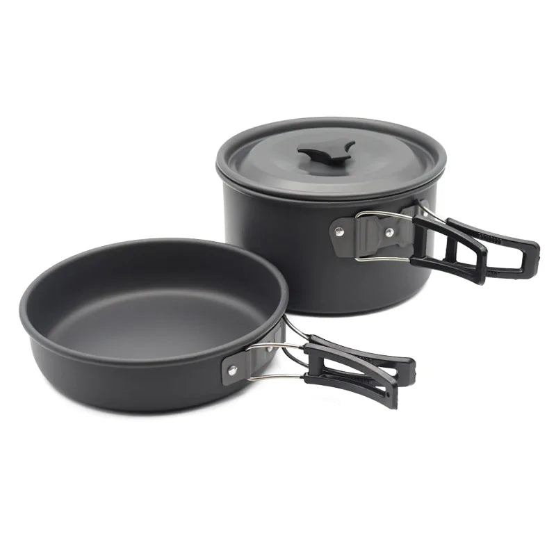 Outdoor Portable Mess Kit - Camping Cookware Set