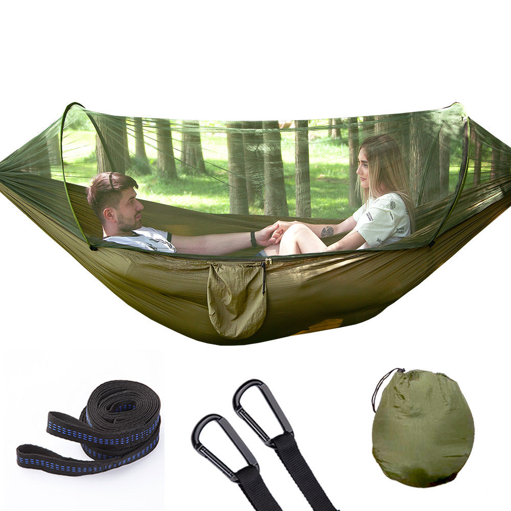 Zipper Open Hammock - With Mosquito Net