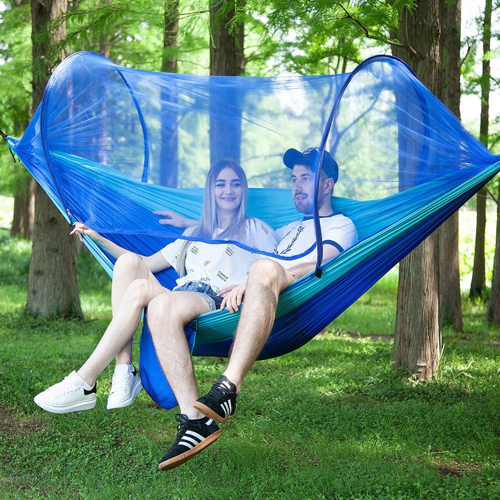 Zipper Open Hammock - With Mosquito Net