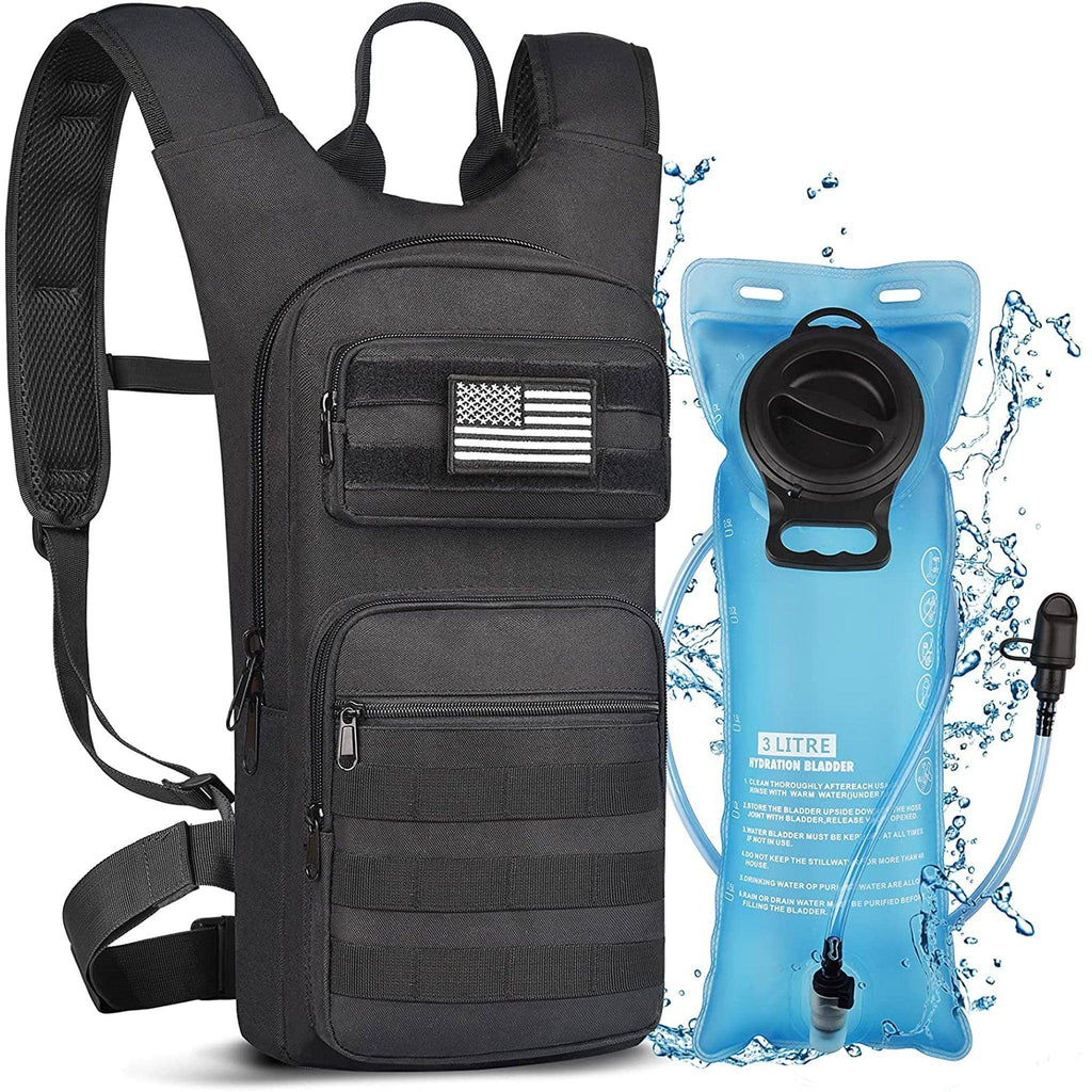 18" MOLLE Tactical Hydration Backpack – Rugged & Hydrated