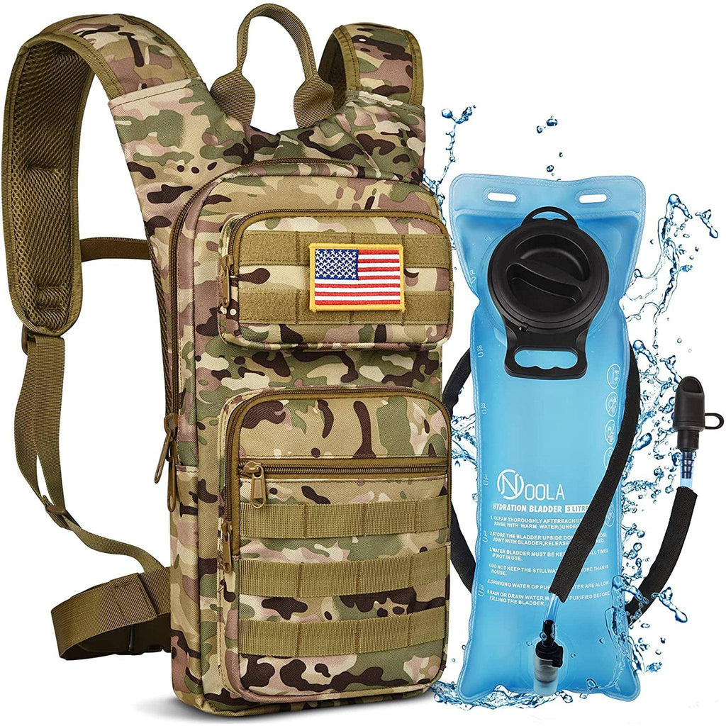 18" MOLLE Tactical Hydration Backpack – Rugged & Hydrated