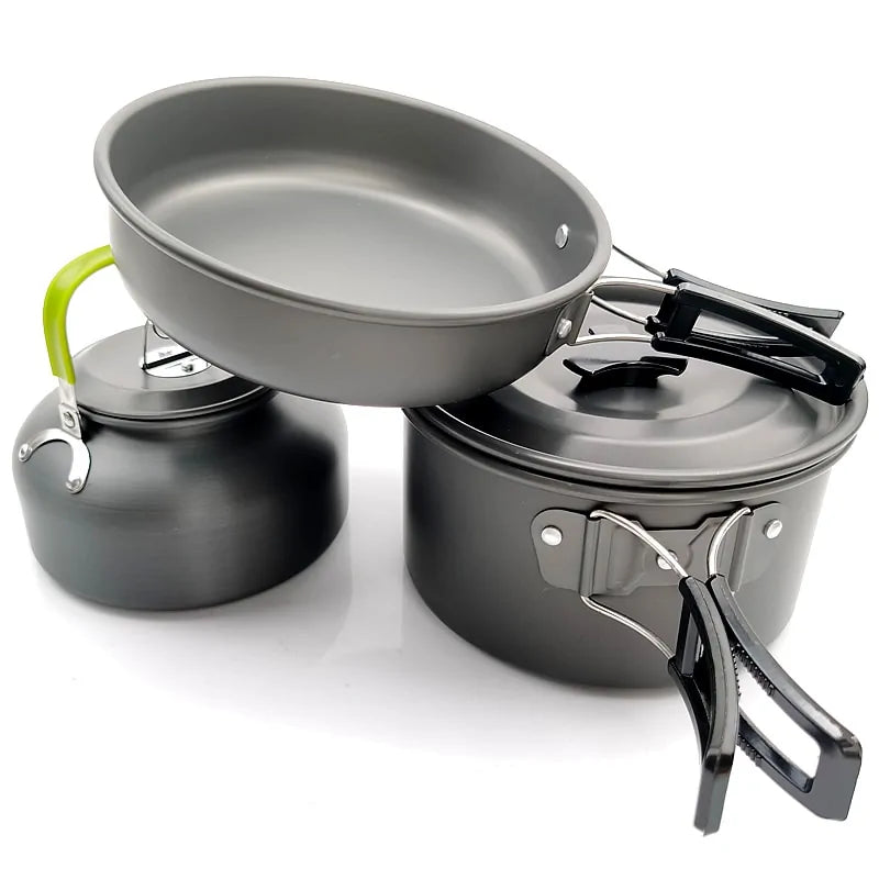 Outdoor Portable Mess Kit - Camping Cookware Set